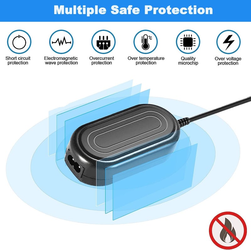 TKDY CA-110 Camcorder Charger CA110 Power Adapter Kit fit for Canon VIXIA HF M50 R800 R80 R700 R500 M52 M500 HF-R70 HF-R72 HF-R700 R50 R52 R60 R200 R300, LEGRIA HF R206 R26 Cameras. - Image 4