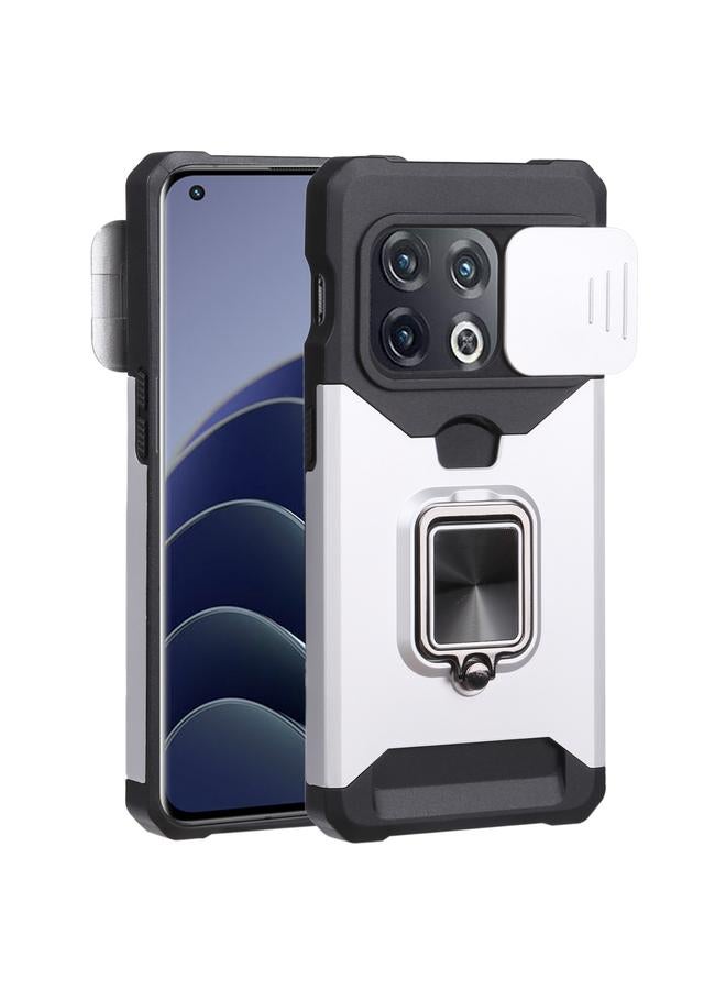 S-TOP Case For OnePlus 10 Pro Sliding Camera Cover Design PC + TPU Shockproof Phone Case - Image 1