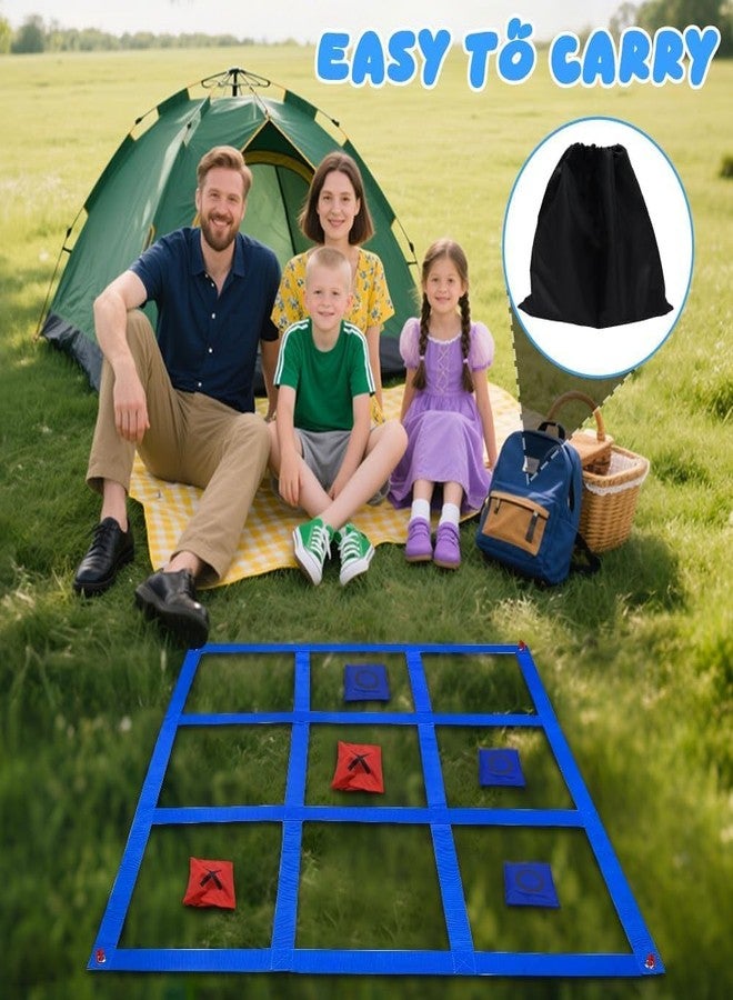 Kimicare Giant Tic Tac Toe Game Outdoor with Bean Bag, 4ft x 4ft Large Bean Bag Tic Tac Toe Toss for Kids, Travel Beach Yard Lawn Backyard Outside Games for Adults and Family - Image 5