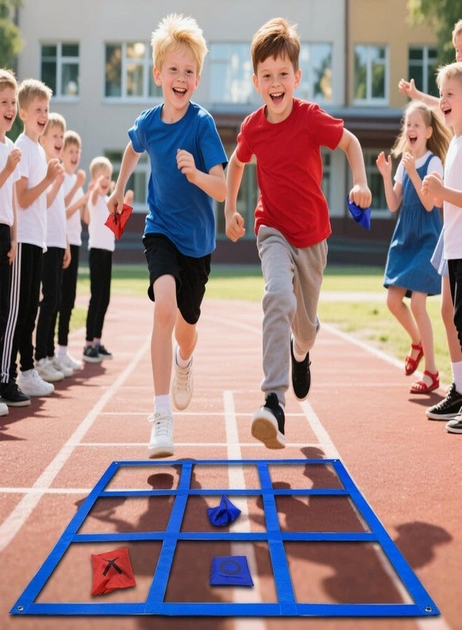 Kimicare Giant Tic Tac Toe Game Outdoor with Bean Bag, 4ft x 4ft Large Bean Bag Tic Tac Toe Toss for Kids, Travel Beach Yard Lawn Backyard Outside Games for Adults and Family - Image 4