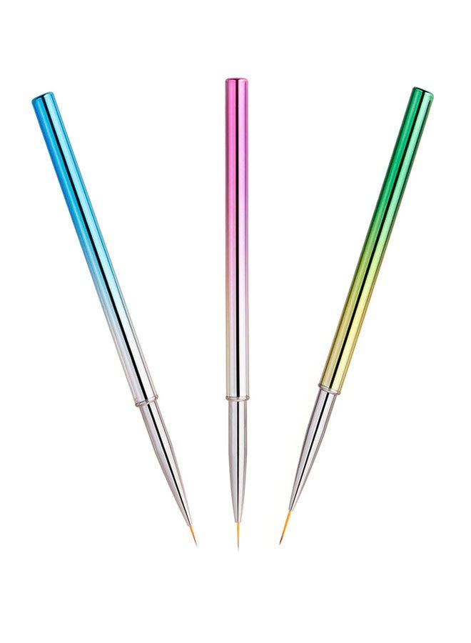 HOOTO 3PCs Nail Art Design Set Nail Art Liner Brushes Dotting Painting Drawing Brush Pen - Image 1