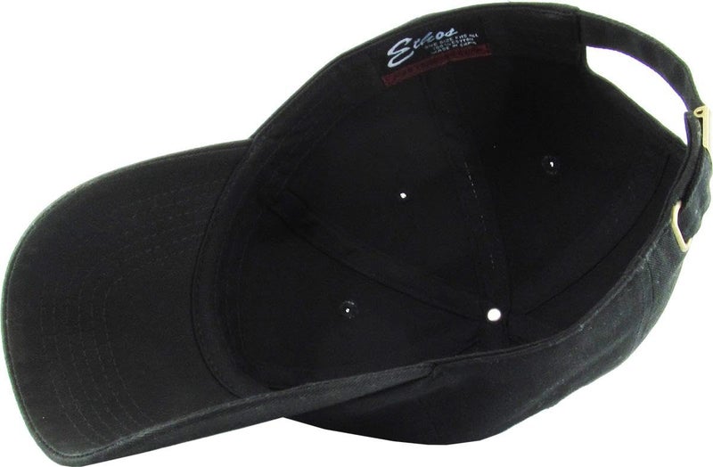 KBETHOS KB-Low BLK Classic Cotton Dad Hat Adjustable Plain Cap. Polo Style Low Profile (Unstructured) (Classic) Black Adjustable - Image 5