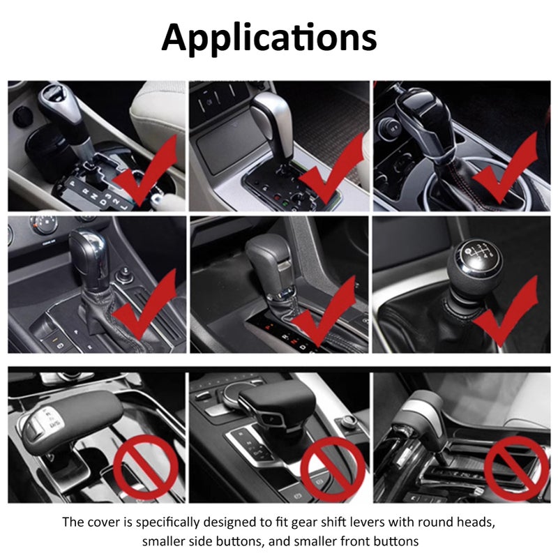 Car Gear Shift Knob Cover Hooded Car Shift Knobs Cover Cute and Warm Gear Shift Sleeve Suitable for Gear Shift Levers with Round Heads - Image 3
