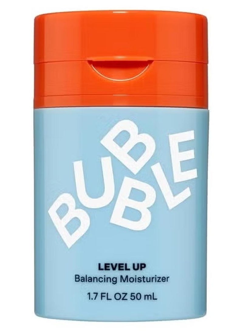 Bubble Skincare Level Up Balancing Face Moisturizer - Hydrating Gel Moisturizer Formulated with Zinc PCA + Niacinamide for Improved Texture & Radiance - Skin Care for Oily or Combination Skin (50ml) - Image 1