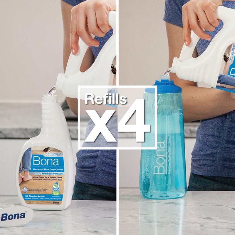 Bona PowerPlus Hardwood Floor Deep Cleaner Refill - 128 fl oz - Refill for Bona Spray Mops and Spray Bottles - Residue-Free Floor Cleaning Solution for Wood Floors - Image 5