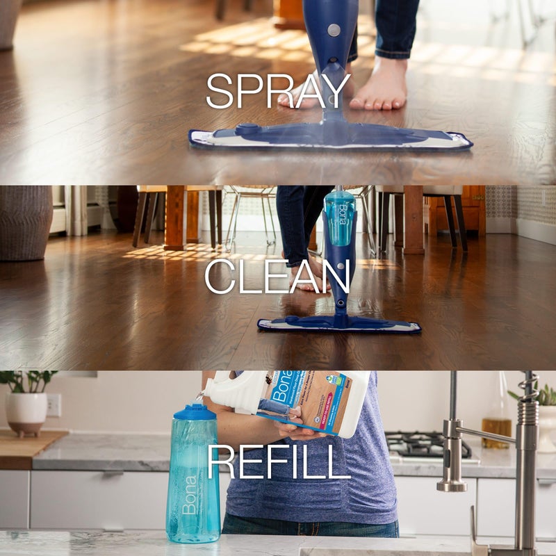 Bona PowerPlus Hardwood Floor Deep Cleaner Refill - 128 fl oz - Refill for Bona Spray Mops and Spray Bottles - Residue-Free Floor Cleaning Solution for Wood Floors - Image 3