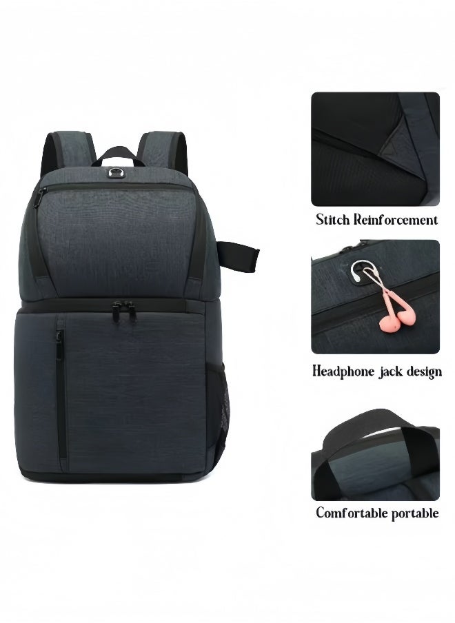MLADEN Camera Bag for SLR DSLR Padded Backpack,Professional Nylon Camera Shoulder Bag for Photographers, Large Capacity Waterproof Camera Bags for Lenses, Accessories SLR Outdoor Shooting Travel Can Bring Tripod, Laptop Suitable  - Image 3