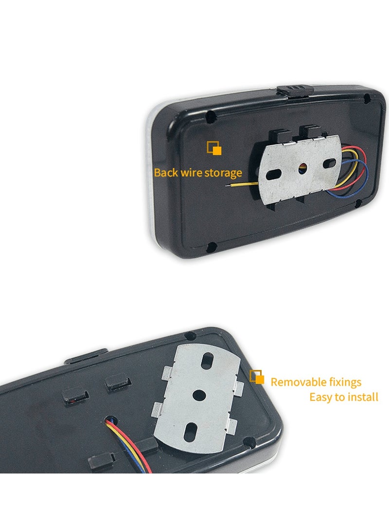 3XR Car Interior Dome Light 36 LED – 12V Universal Roof Ceiling Lamp with Switch, Iron Sheet Mount, ON/OFF/DOOR Control, White Bright Light for Van, SUV, Truck, RV, Caravan, Auto Accessories 3756 - Image 3