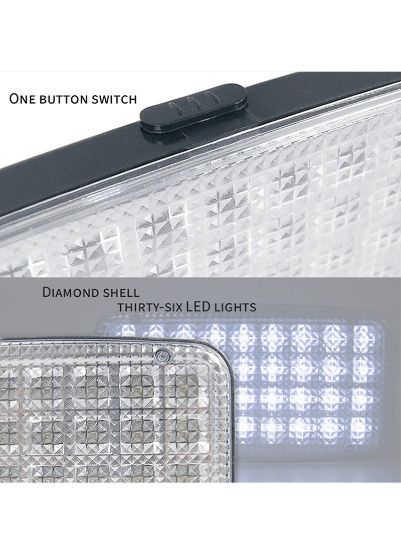 3XR Car Interior Dome Light 36 LED – 12V Universal Roof Ceiling Lamp with Switch, Iron Sheet Mount, ON/OFF/DOOR Control, White Bright Light for Van, SUV, Truck, RV, Caravan, Auto Accessories 3756 - Image 5
