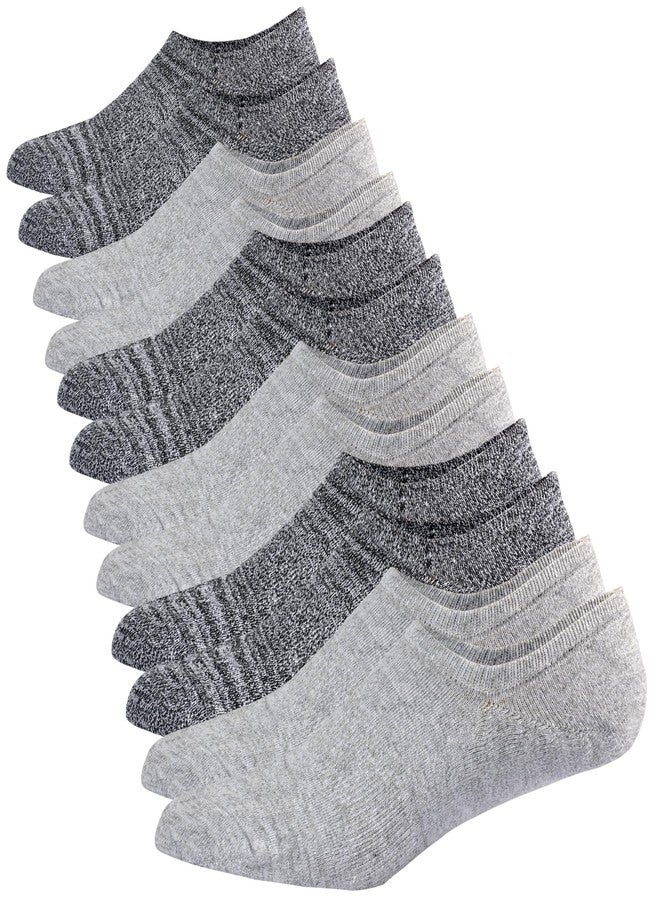 JORMATT 6 Pairs Mens & Women No Show Socks Non-Slip, Athletic Sneaker Cotton Invisible Low Cut Socks for Mens Shoe Size 13-15 - Image 1