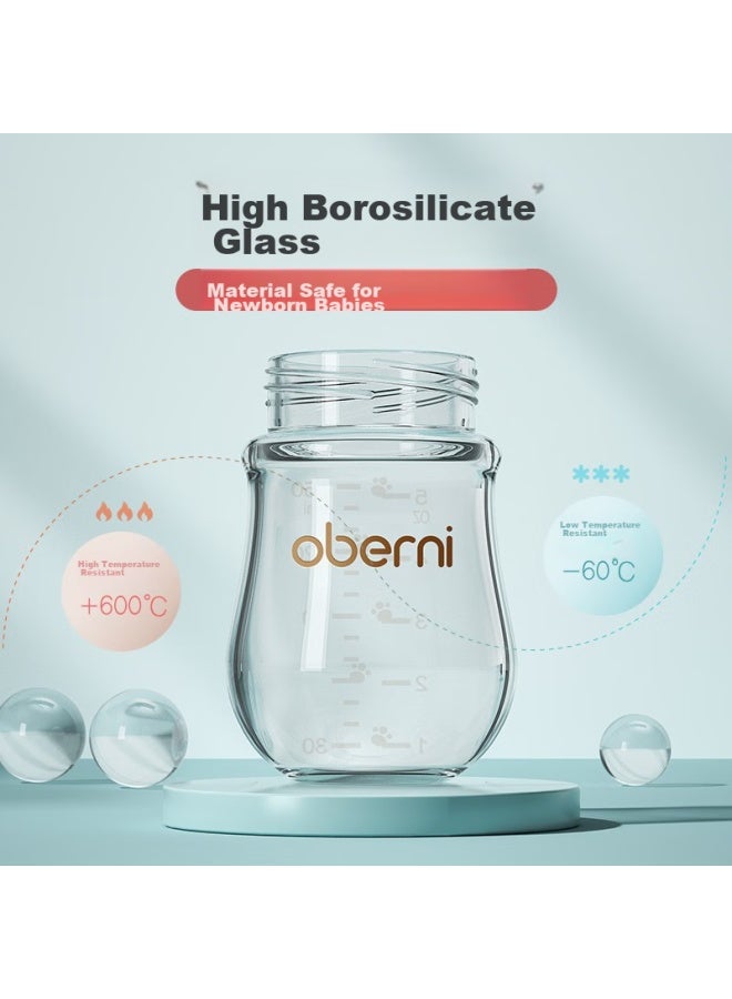 Obenie Oubeini Newborn Baby Bottle, Infant Bottle, Glass Bottle, Newborn Baby Bottle 0-3 Months 120ml - Image 2