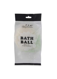NFI essentials Set Of 2 Bath Mesh Sponge Scrubber Puff Luffa Flannel (Multicolor)  - Image 3