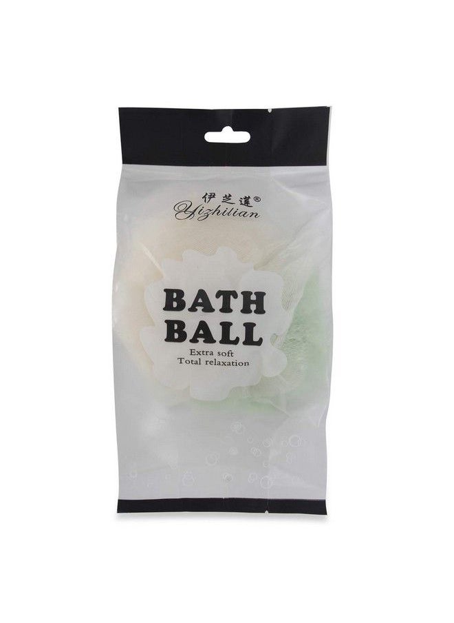 NFI essentials - Set Of 2 Bath Mesh Sponge Scrubber Puff Luffa Flannel (Multicolor) - Image 1