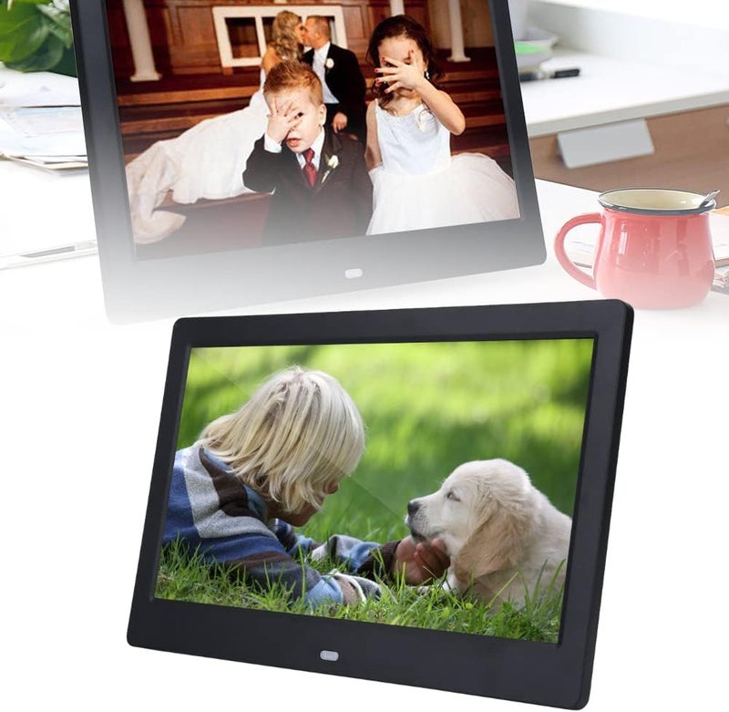 klarako LED Photo Frame, Smart Digital Picture Frame, HD Digital Frame10 Inch HD Screen Digital Movie Photo Frame Calendar Alarm Clock MP3/4 Movie Player with Controller Support Multiple Language 32G Memory - Image 1
