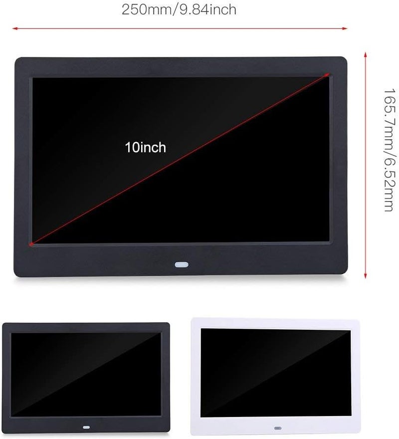 klarako LED Photo Frame, Smart Digital Picture Frame, HD Digital Frame10 Inch HD Screen Digital Movie Photo Frame Calendar Alarm Clock MP3/4 Movie Player with Controller Support Multiple Language 32G Memory - Image 4