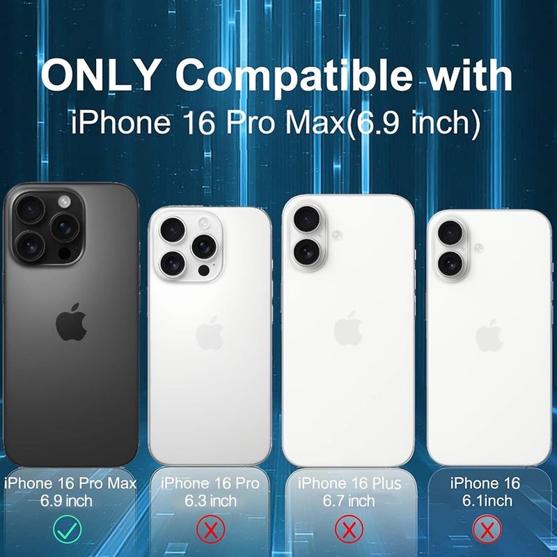 MAXBEAR Battery Case for iPhone 16 Pro Max, 12000mAh Protective Charging Case with Wireless Charging Compatible with iPhone 16 Pro Max (6.9 inch) Rechargeable Battery Pack Charger Cover with Carplay (Black) - Image 2
