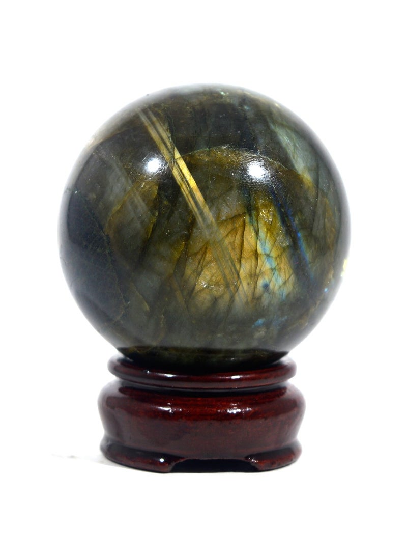 Excel - Excel 2" Azure Flash Labradorite Sphere Natural Spectrolite Mineral Ball Polished Feldspar Crystal Stone - Madagascar - Image 1