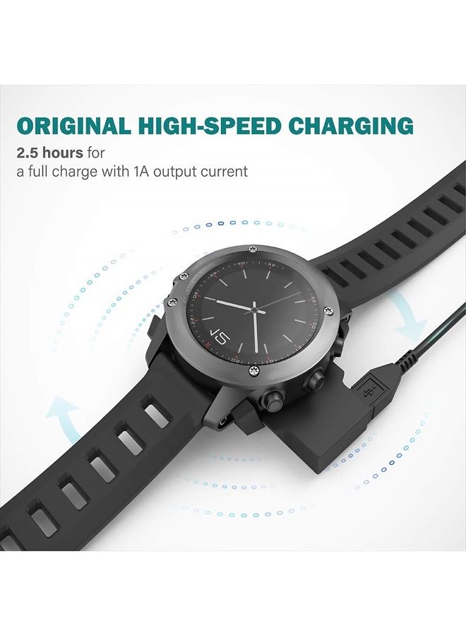 TUSITA شاحن متوافق مع Garmin Fenix 3، Fenix 3 Sapphire، Fenix 3 HR، Quatix 3، Tactix Bravo، D2 Bravo - 1M - Image 5