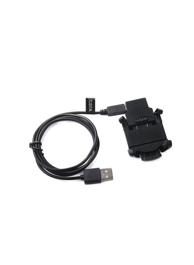 TUSITA شاحن متوافق مع Garmin Fenix 3، Fenix 3 Sapphire، Fenix 3 HR، Quatix 3، Tactix Bravo، D2 Bravo - 1M - Image 1