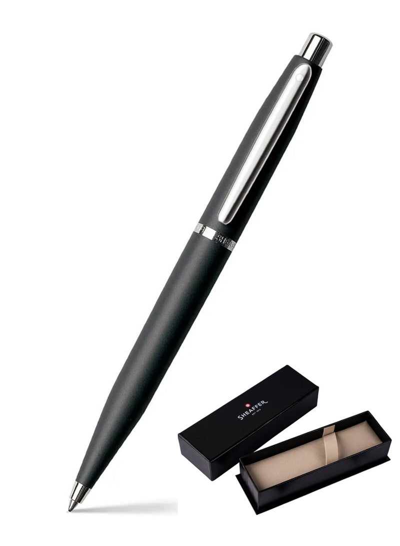 SHEAFFER VFM Ballpoint Pen With Chrome Trim And Black Barrel In Gift Box - Image 1