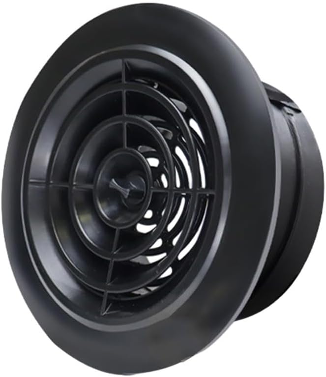 غطاية تهوية دوارة ABS مقاس 100 مم قابلة لتعديل تدفق الهواء للتركيب في الجدران والأسقف - Image 4