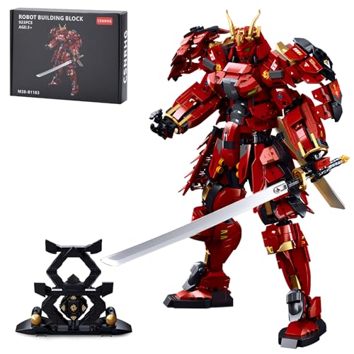 CSNRHG Double Knife Flow Samurai mech Robot Model Building Blocks Toy Set Birthday for Age 8 Children Adults Teens 923 Pieces - Image 1
