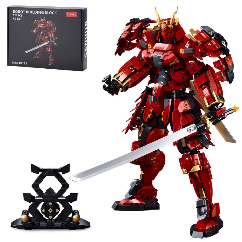 CSNRHG Double Knife Flow Samurai mech Robot Model Building Blocks Toy Set Birthday for Age 8 Children Adults Teens 923 Pieces - Image 3