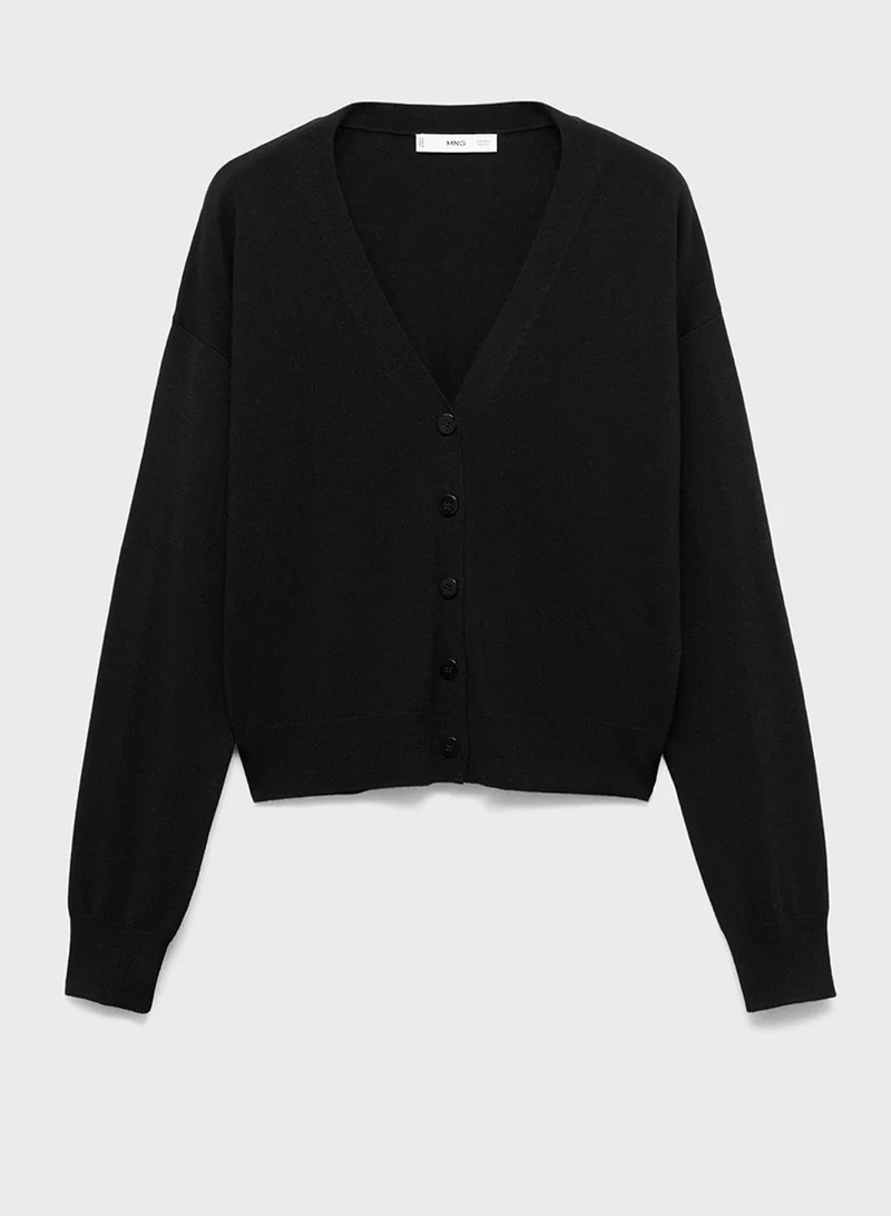 مانجو Button Knit Cardigan