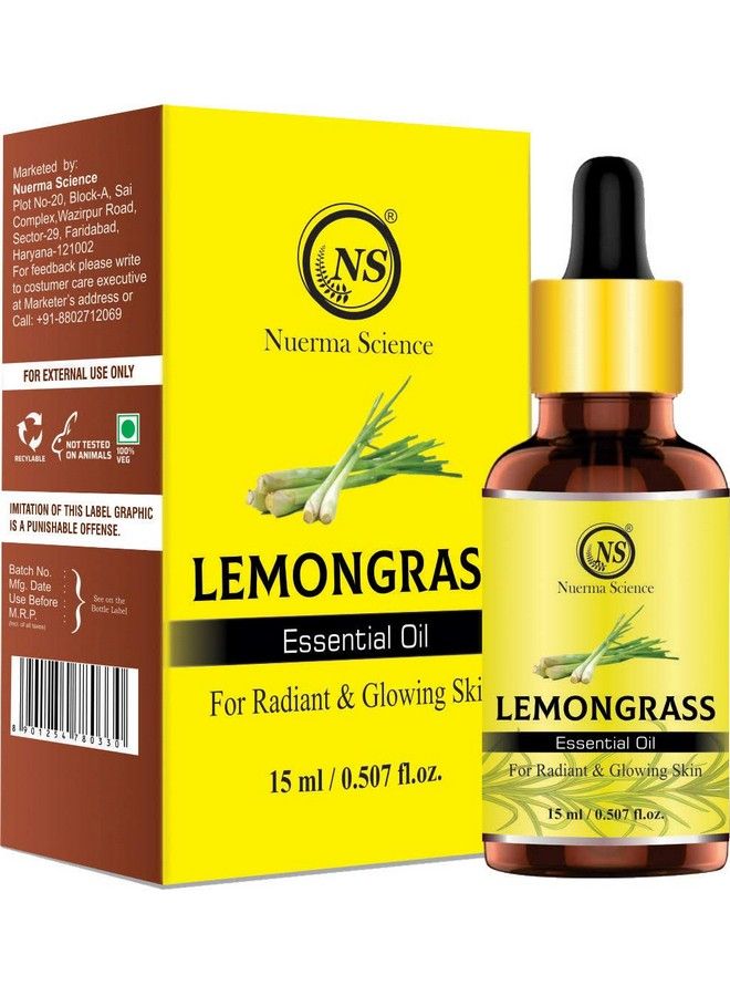 Nuerma Science Lemongrass Essential Oil For Radiance & Glowing Skin (15 Ml) - Image 2