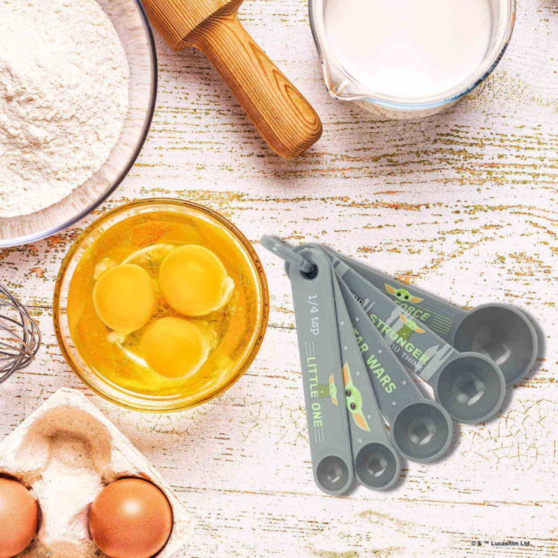 Open Road Brands Disney Star Wars The Mandalorian Measuring Spoons - Adorable Baby Yoda Measuring Spoons for Kitchen - Image 5