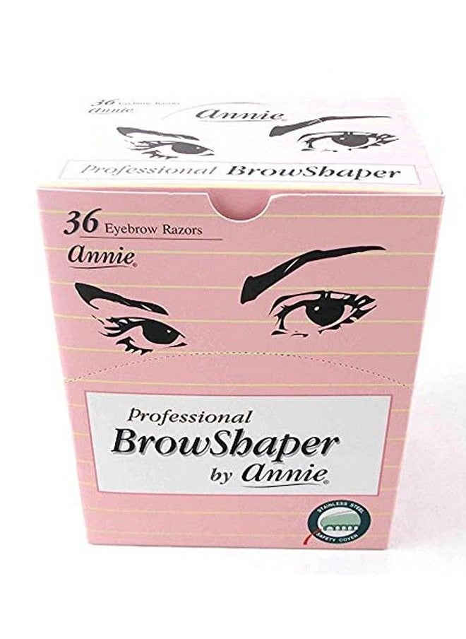Annie - Professional Browshaper (36) Pack Bluepinkyellow Stainless Steel Safety Cover Professional Shaping In Seconds - Image 1