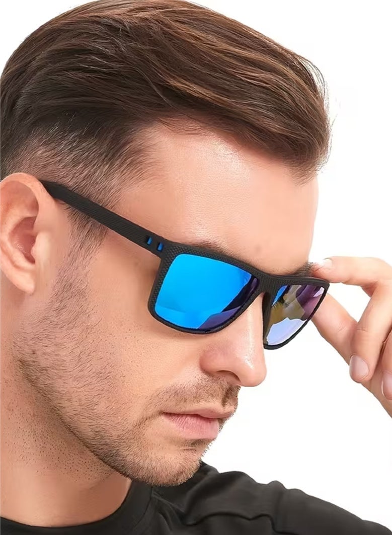 Arabash Fashion Vintage Check Pattern Unisex Square Men Women Luxury Brand Designer Classic Driving Traveling Rectangle Tropical Vacay Outfits Shades for Man Retro Driver'S Anti-Glare Eyewear - Image 1