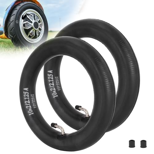 RUTU 10x2.125 inner tubes - Heavy-Duty 10x2 10x2.125 Inner Tube Replacement for 2-Wheel Self-Balancing Electric Scooter, Kid's Bike, Trike, Strollers, Most Scooter tire Tubes 2-Pack - Image 1