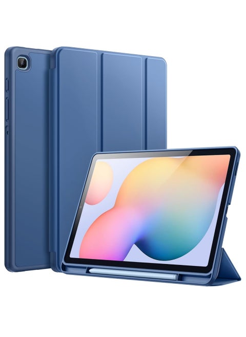 Case for Samsung Galaxy Tab S6 Lite 10.4-Inch 2024/2022/2020 with S Pen Holder Slim Tablet Cover with Soft TPU Back Auto Wake/Sleep