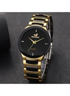 Orlando 2pcs Elegant Quartz Couple's Watch Set, Classic British Style  - Image 3