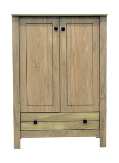 DANUBE HOME Athens 2-Door And 1-Drawer Shoe Rack For 15 Pairs Shoe Storage Cabinet Modern Shoe Organizer Compact Entryway Rack Hallway Storage Solution â€“ Light Oak  - Image 3