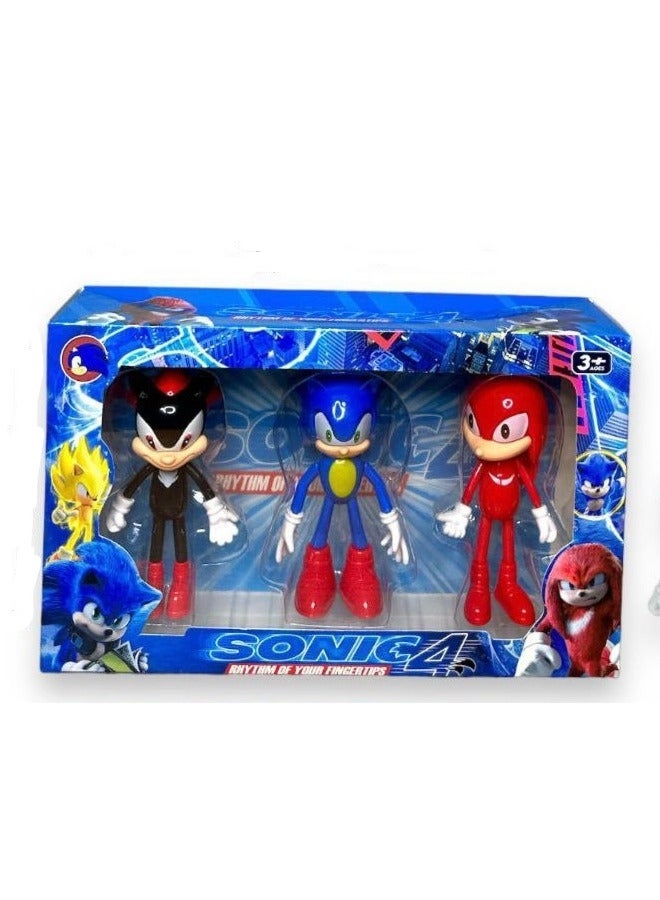 Sonic 4 Character Set, 3 pieces, for children aged 3 years and up