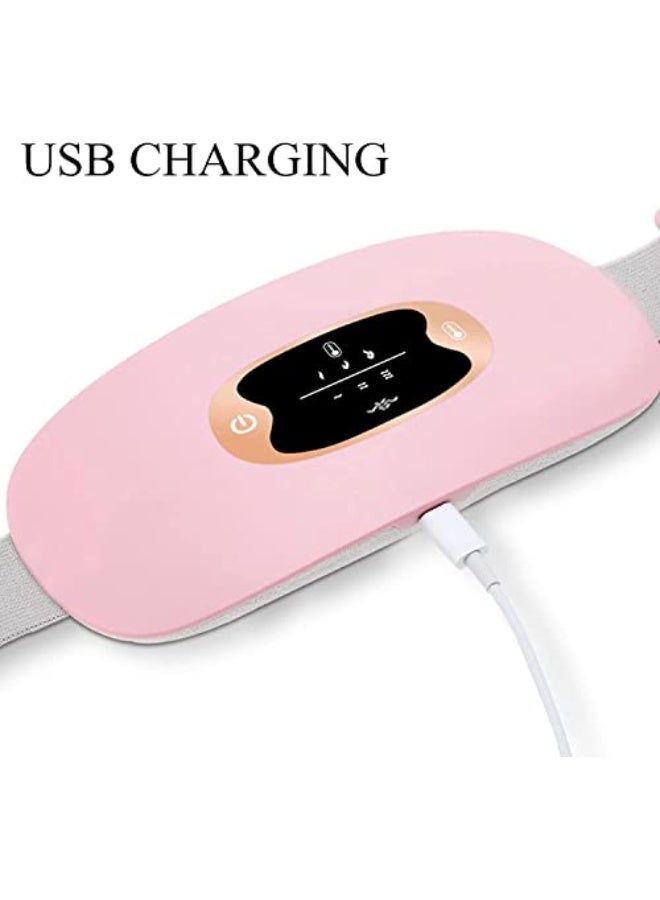 Generic Menstrual Heating Pad, Portable USB Electric Belly Wrap Warming Belt, with 3 Heat Levels and 3 Massage Modes, Fast Heating Wrap Belt for Women Girl  - Image 5