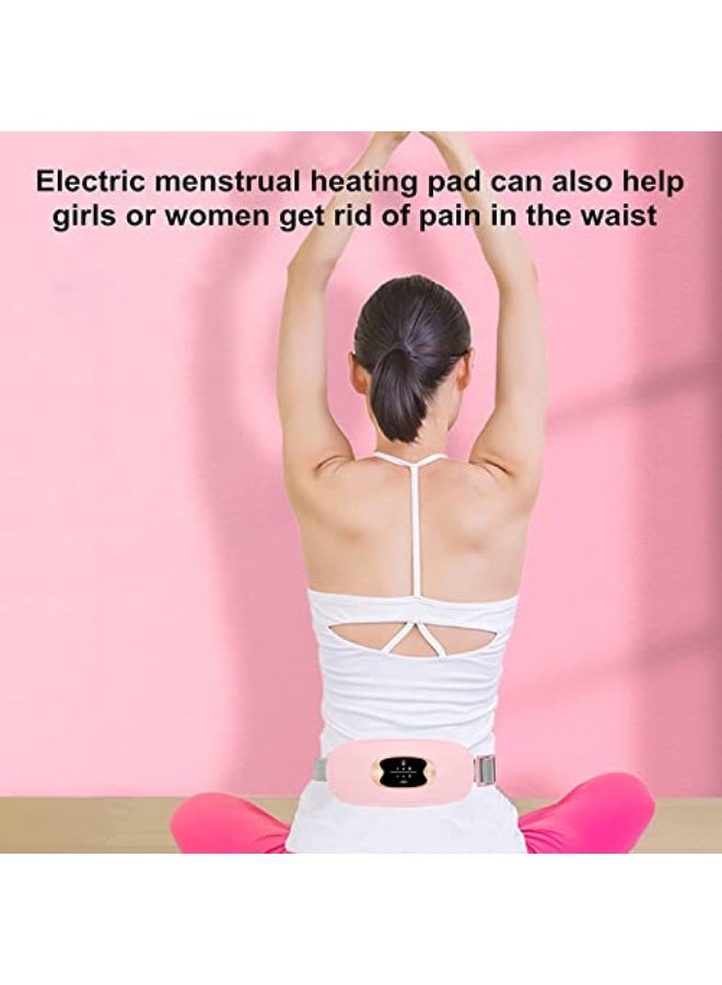 Generic Menstrual Heating Pad, Portable USB Electric Belly Wrap Warming Belt, with 3 Heat Levels and 3 Massage Modes, Fast Heating Wrap Belt for Women Girl  - Image 3