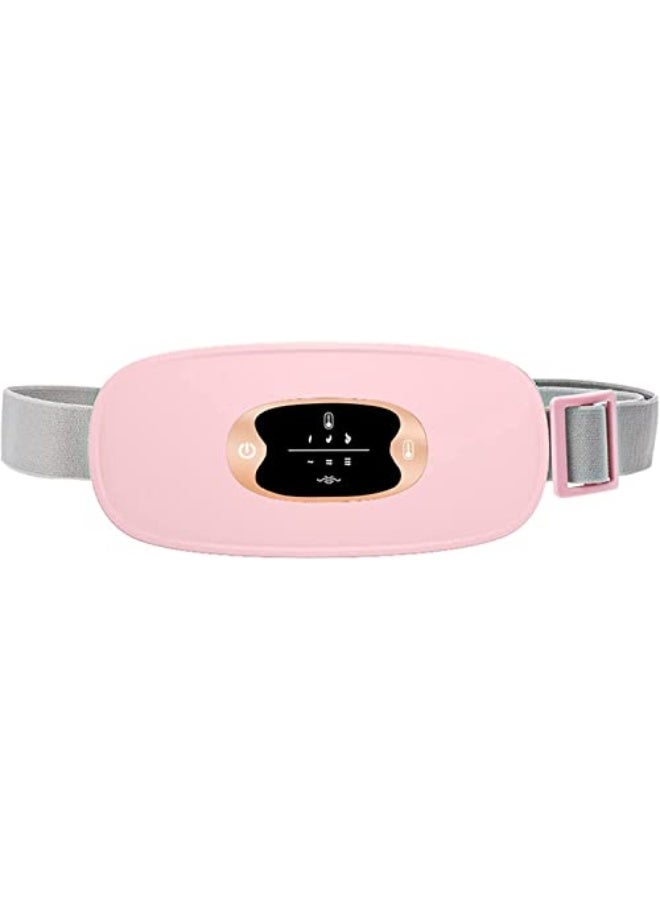 Generic Menstrual Heating Pad, Portable USB Electric Belly Wrap Warming Belt, with 3 Heat Levels and 3 Massage Modes, Fast Heating Wrap Belt for Women Girl  - Image 1