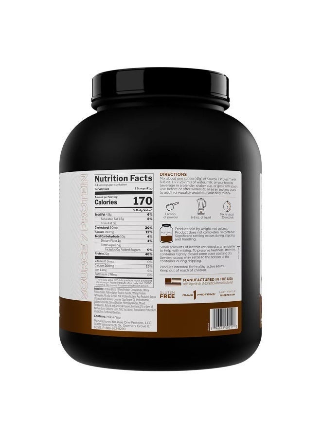 Rule One Proteins, Source7 Protein Powder Drink Mix, Chocolate, 4.97 Lb (2.25 Kg)