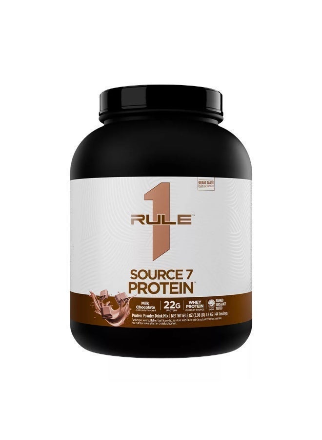 Rule One Proteins, Source7 Protein Powder Drink Mix, Chocolate, 4.97 Lb (2.25 Kg)