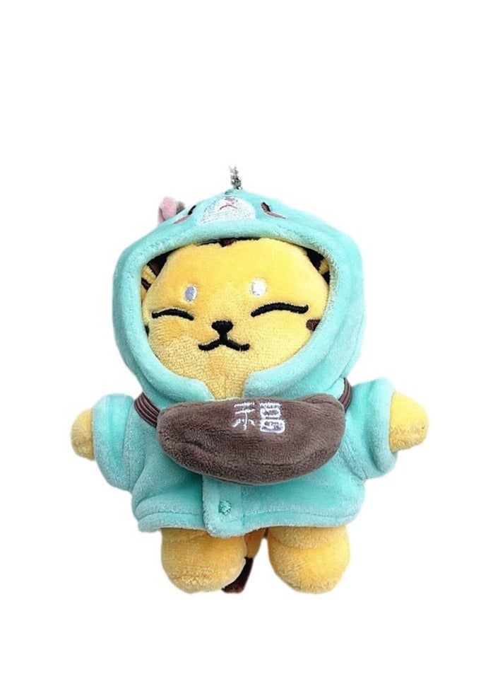 general Key chain HOSI Tiger Plush Doll Keyring Bag Pendant School Bag Keychain Pendant - Image 1