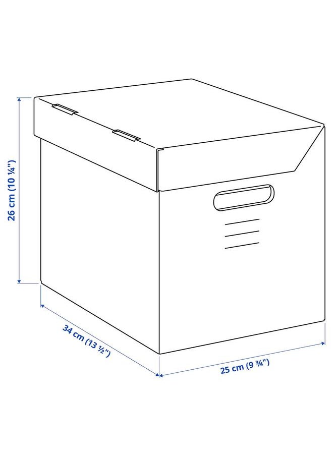 Zaboon Box With Lid, Brown, 25X34X26 Cm  - Image 3