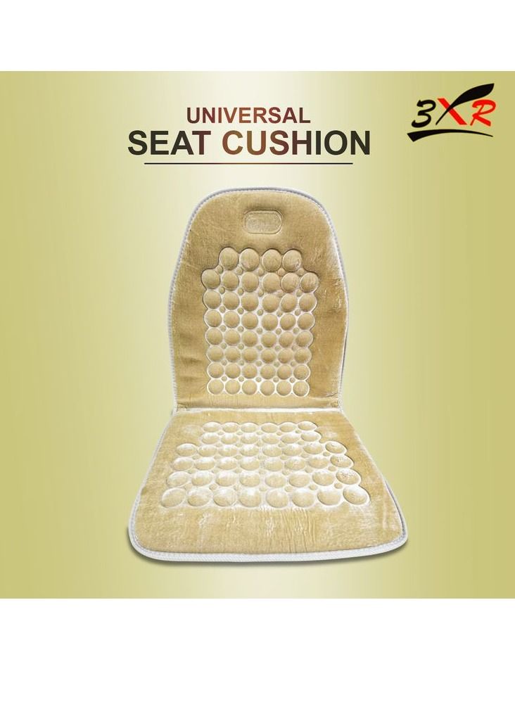 3XR 2 Piece Bubble Type Car Sponge Seat Cushion Magnetic Seat Cushion Car Magnet Seat Cover Massager beige - Image 3
