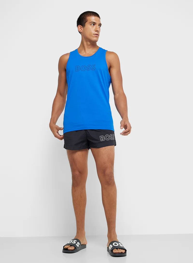 BOSS Logo Crew Neck Vest