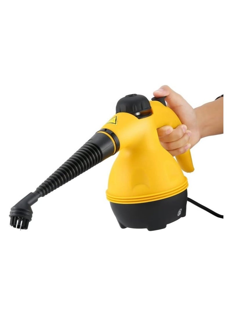 1000W Multifunctional High Temperature Handheld Steam Cleaner with 9pcs Accessories Suitable for Kitchen Sofa Bathroom Window Multicolor Random ( Black, White , Yellow ) - Image 5