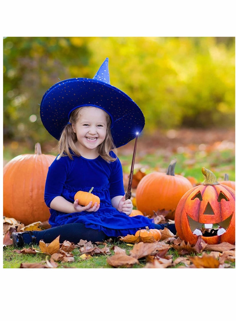 KASTWAVE Light Up Magic Wizard Wands Sound Illuminating Toy Wand for Kids Girls Boys Party Costume Cosplay Accessory 2 Piece Brown - Image 2