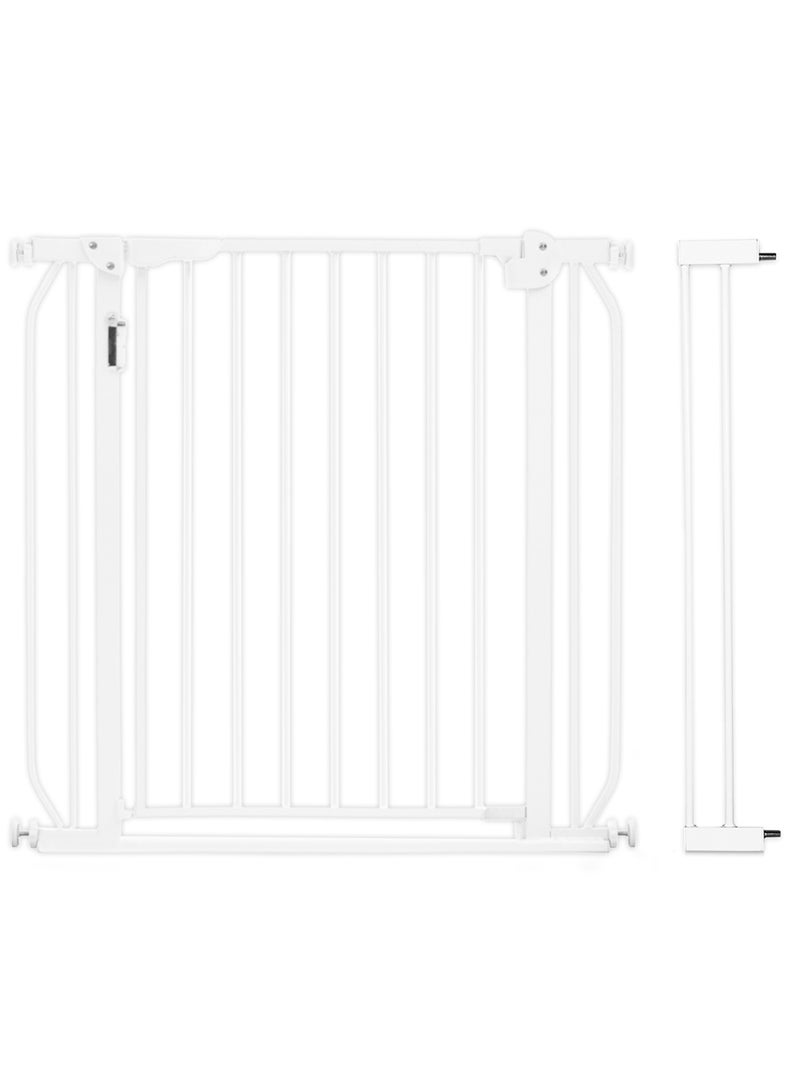 Baby Safe Metal Safety LED Gate 10cm Extension - White - Image 1