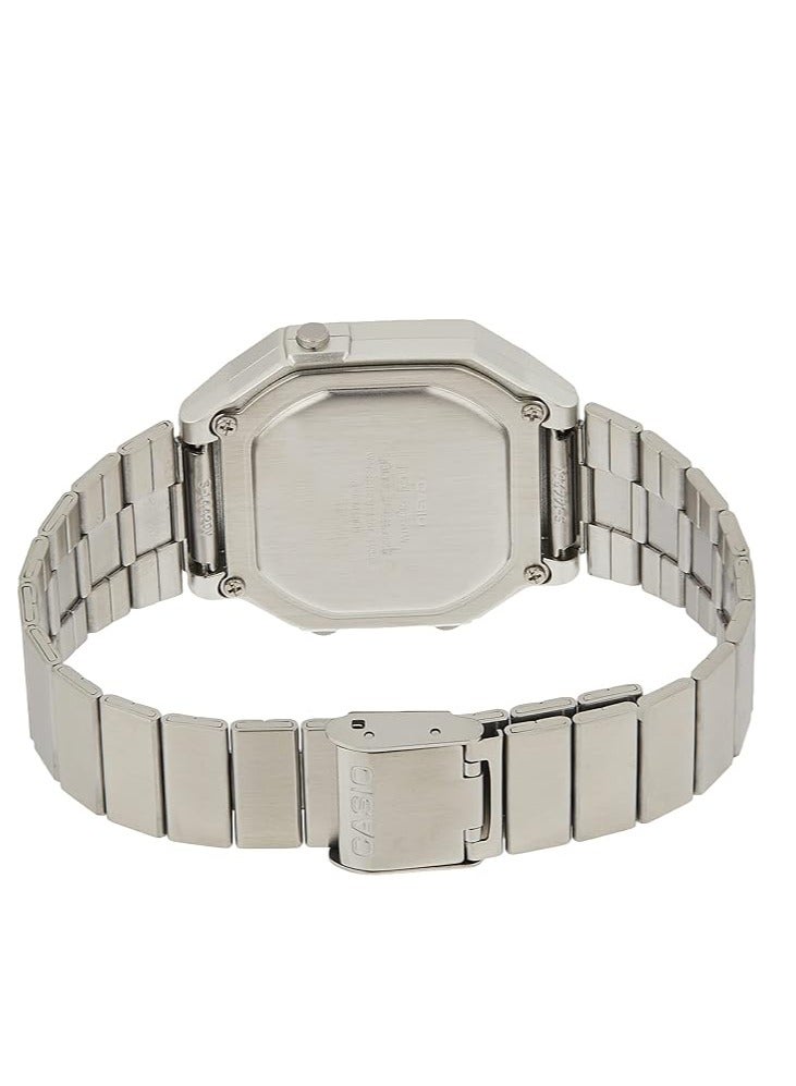 كاسيو ساعة يد رقمية ستانلس ستيل للرجال B650WD-1ADF - 43 ملم - فضي - Image 5